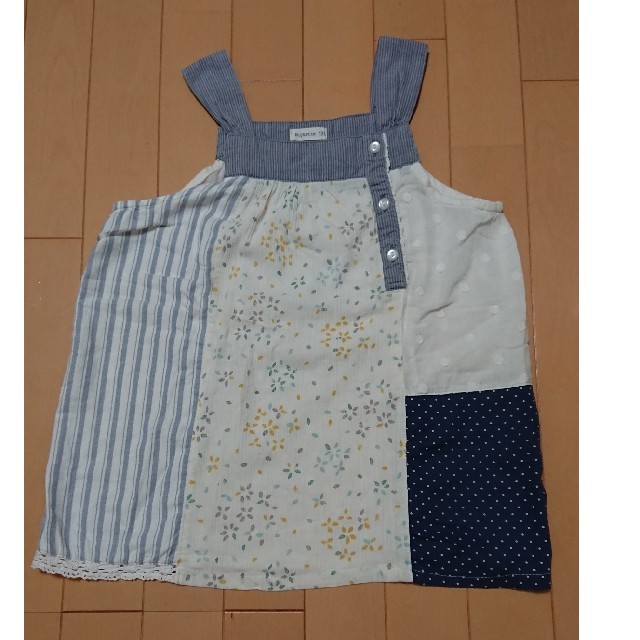 Biquette(ビケット)の女児チュニック 130 中古品 キッズ/ベビー/マタニティのキッズ服女の子用(90cm~)(ワンピース)の商品写真