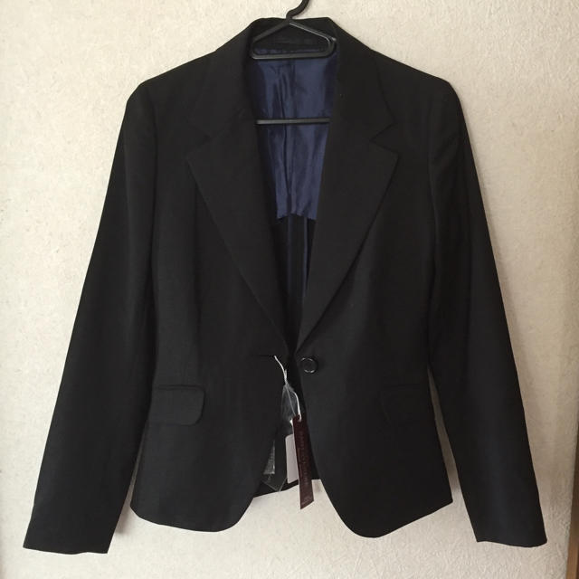 春ジャケット黒♡新品・タグ付き♡7号 レディースのジャケット/アウター(テーラードジャケット)の商品写真