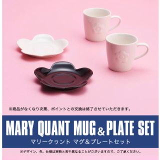 マリークワント(MARY QUANT)の【新品】MARY QUANT マグ&プレートセット(食器)