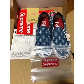 シュプリーム(Supreme)のsupreme シュプリーム Hole punch denim vans バンズ(スニーカー)