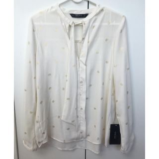 ザラ(ZARA)のZARAペイズリー柄ブラウス【新品】(シャツ/ブラウス(長袖/七分))