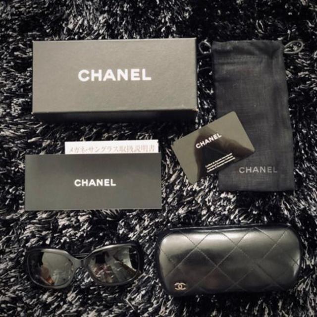 大特価安い CHANEL - CHANEL シャネル サングラス リボン ブラックの