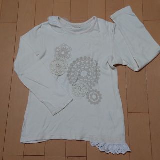 ビケット(Biquette)の女児長袖Tシャツ 130  中古品(Tシャツ/カットソー)