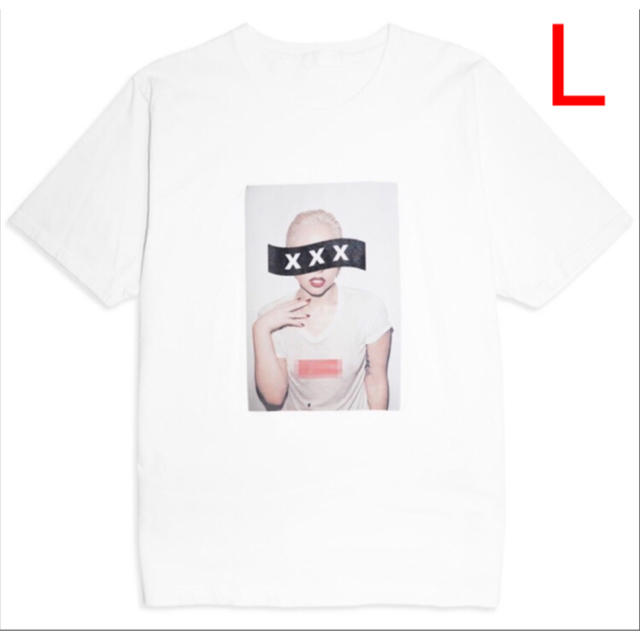 新品 GOD SELECTION XXX LADY GAGA Tシャツ L 白