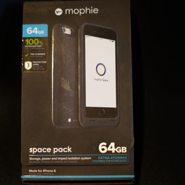 iPhone 6 ストレージ+バッテリー内蔵ケース mophie