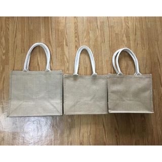 ムジルシリョウヒン(MUJI (無印良品))の【新品☆美品】無印良品ジュートマイバッグ A4 B5 3枚セット(トートバッグ)