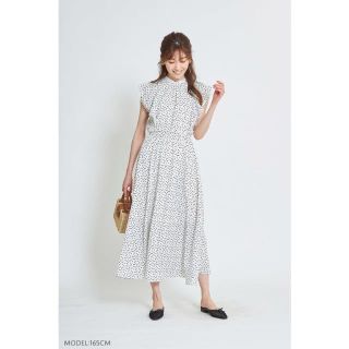 トッコ(tocco)のtocco closet💗ハートドット柄マキシワンピ(ロングワンピース/マキシワンピース)