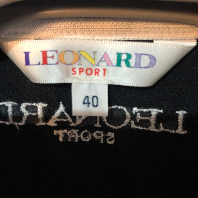 LEONARD(レオナール)の🖤LEONARDレオナール スポーツ🖤半袖ポロシャツ　黒 レディースのトップス(ポロシャツ)の商品写真