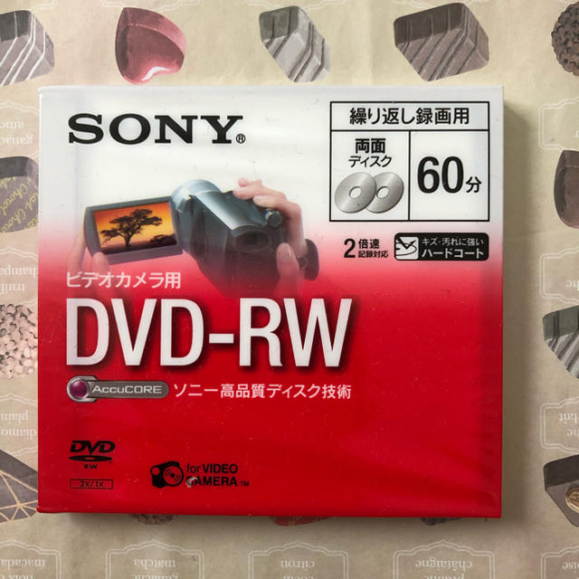 SONY(ソニー)の【新品】ビデオカメラ用 DVD-RW 両面ディスク 60分 スマホ/家電/カメラのカメラ(ビデオカメラ)の商品写真