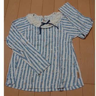 ビケット(Biquette)の女児長袖Tシャツ 130 中古品(Tシャツ/カットソー)