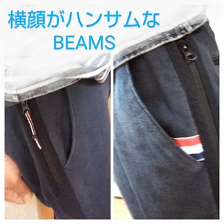 ビームス(BEAMS)のBEAMS横顔ハンサムスタイル左右非対称ダンディデザインハーフショートパンツ(ショートパンツ)