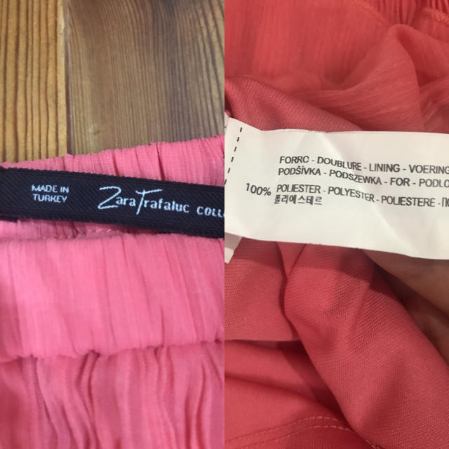 ZARA(ザラ)のZARA ピンク ミニ プリーツスカート  M レディースのスカート(ミニスカート)の商品写真
