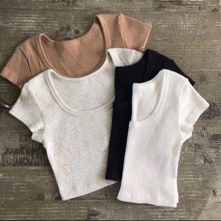 juemi   Two-way Ribbed Mini T(Tシャツ(半袖/袖なし))