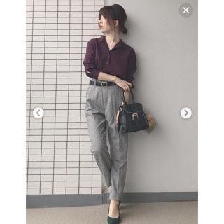 ユニクロ(UNIQLO)のUNIQLO♡レーヨンブラウスパープル(シャツ/ブラウス(長袖/七分))