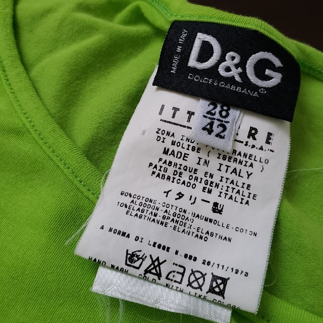 D&G(ディーアンドジー)のD&G イタリー製　28/42 レディースのトップス(Tシャツ(半袖/袖なし))の商品写真