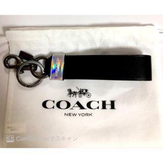 コーチ(COACH)の新品未使用　レザーキーホルダー(キーホルダー)