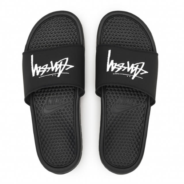 STUSSY(ステューシー)のSTUSSY NIKE  ベナッシ  サンダル　24.0cm black メンズの靴/シューズ(サンダル)の商品写真