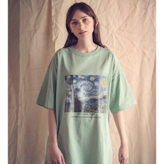 ハレ(HARE)のART×EMMA CLOTHES別注 アート転写プリントシルエット半袖カットソー(Tシャツ/カットソー(半袖/袖なし))