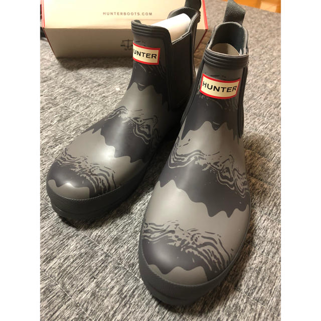 【HUNTER BOOTS】オリジナル ストームストライプチェルシーレインブーツサイズUK8