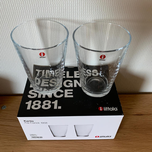 iittala(イッタラ)のiittala／Kartio／ハイボール400ml／クリア　２個セット インテリア/住まい/日用品のキッチン/食器(タンブラー)の商品写真