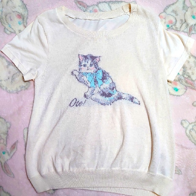 franche lippee(フランシュリッペ)のお手ネコカットソー メンズのトップス(Tシャツ/カットソー(半袖/袖なし))の商品写真