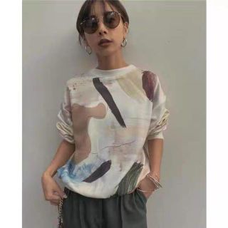 【美品】AMERI アメリ MARY PAINTING SWEAT  完売品