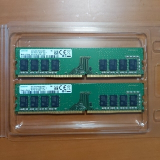 サムスン(SAMSUNG)のデスクトップ用PCメモリ　DDR4　8GB×2枚(PCパーツ)