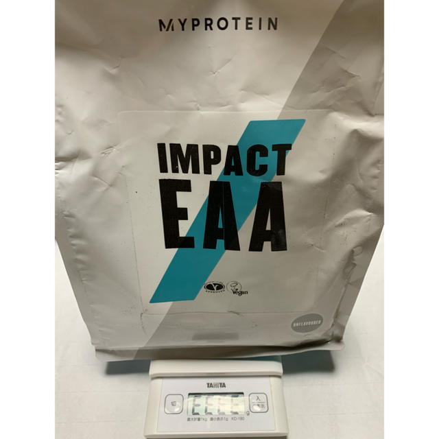 MYPROTEIN(マイプロテイン)のマイプロテイン　IMPACT EAA  1kg ノンフレーバー　開封済み 食品/飲料/酒の健康食品(アミノ酸)の商品写真