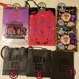 アナスイ(ANNA SUI)の激レア♡美品♡ANNA SUI　紙袋7枚セット(ショップ袋)