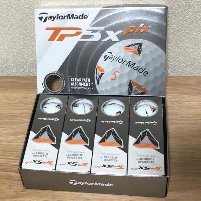 TaylorMade(テーラーメイド)の【新品】TP5x Pix ボール 1ダース Taylormade  スポーツ/アウトドアのゴルフ(その他)の商品写真