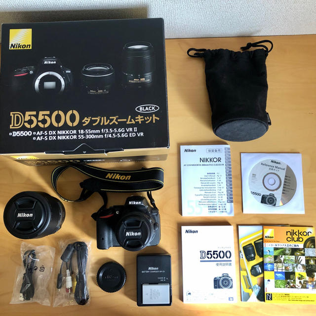 【美品】Nikon D5500 ダブルズームキット