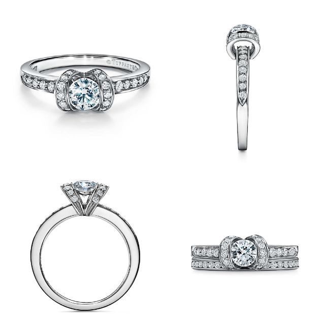 Tiffany & Co. - ★Tiffany&Co.★ リボン エンゲージリング 婚約指輪 D0.48ctの通販 by m.t's