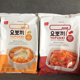 ヨッポギ チーズトッポギ/甘辛トッポギ2袋セット♡(インスタント食品)