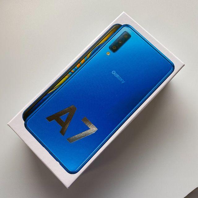 新品、未使用、未開封　Samsung Galaxy A7 Blue モバイル