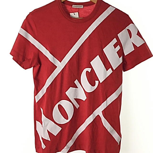 ★最新作★ MONCLER Tシャツ S レッド モンクレール 赤字 入手困難