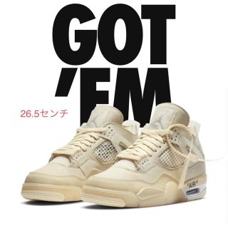 ナイキ(NIKE)のZoro様専用　NIKE AIR JORDAN4 Off-White Sail(スニーカー)