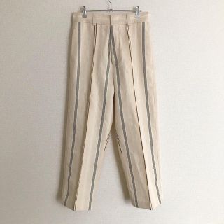 20ss JIL SANDER ストレートワイドレッグ ストライプパンツ