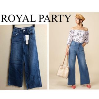 ロイヤルパーティー(ROYAL PARTY)のROYAL PARTY  ベーシックデニムワイドパンツ(デニム/ジーンズ)