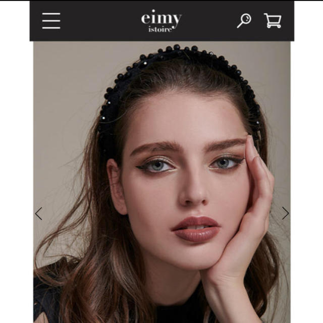 eimy istoire(エイミーイストワール)のeimy istoire  ガラスビーズ カチューシャ レディースのヘアアクセサリー(カチューシャ)の商品写真