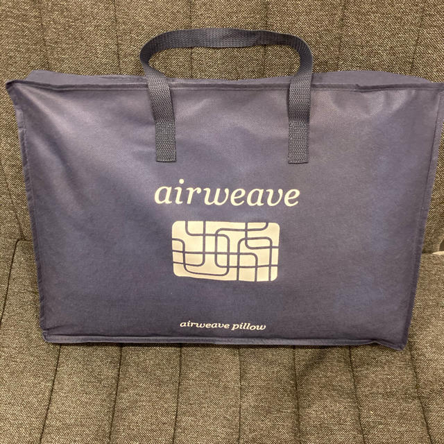 【週末限定】エアウィーヴピローソフト、ピローケースグレー　airweave キッズ/ベビー/マタニティの寝具/家具(枕)の商品写真