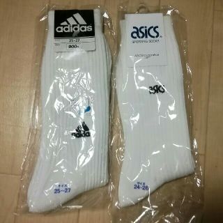 アシックス(asics)のスポーツソックス　アシックス&adidas ２足　(ソックス)