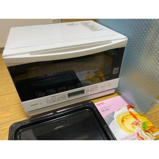 トウシバ(東芝)の送料込み 東芝 1000w出力 フラット スチーム オーブンレンジ ER-M6(電子レンジ)