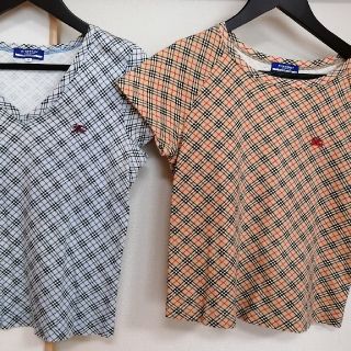 バーバリー(BURBERRY)のshane様用　BURBERRY　ティシャツ　ベージュと水色(Tシャツ(半袖/袖なし))