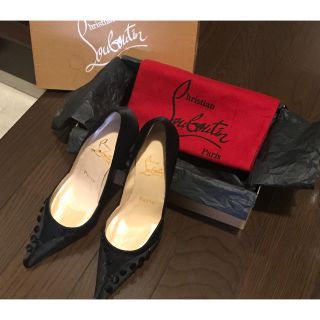 クリスチャンルブタン(Christian Louboutin)のお値下げ中★クリスチャン ルブタン☆サテン パンプス ヒール(ハイヒール/パンプス)