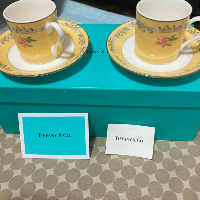 新品　TIFFANY&Co.  デミタスカップ&ソーサーセット