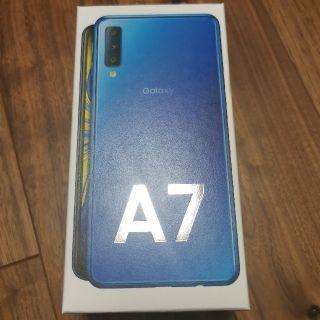 ギャラクシー(Galaxy)の【新品未開封】Galaxy A7 64GB ブルー SIMフリー(スマートフォン本体)