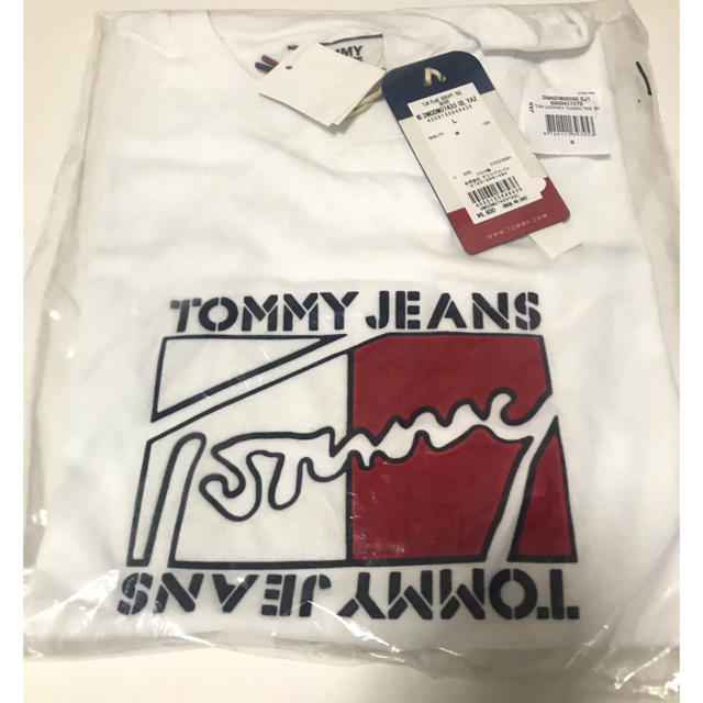 TOMMY HILFIGER(トミーヒルフィガー)の【凹凸あり！！！！】トミーフィルフィガー　半袖 Tシャツ　メンズ　レディース　L メンズのトップス(Tシャツ/カットソー(半袖/袖なし))の商品写真