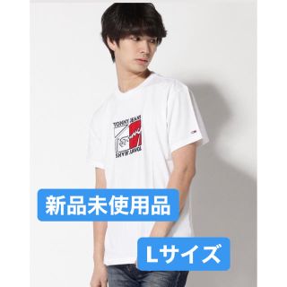 トミーヒルフィガー(TOMMY HILFIGER)の【凹凸あり！！！！】トミーフィルフィガー　半袖 Tシャツ　メンズ　レディース　L(Tシャツ/カットソー(半袖/袖なし))