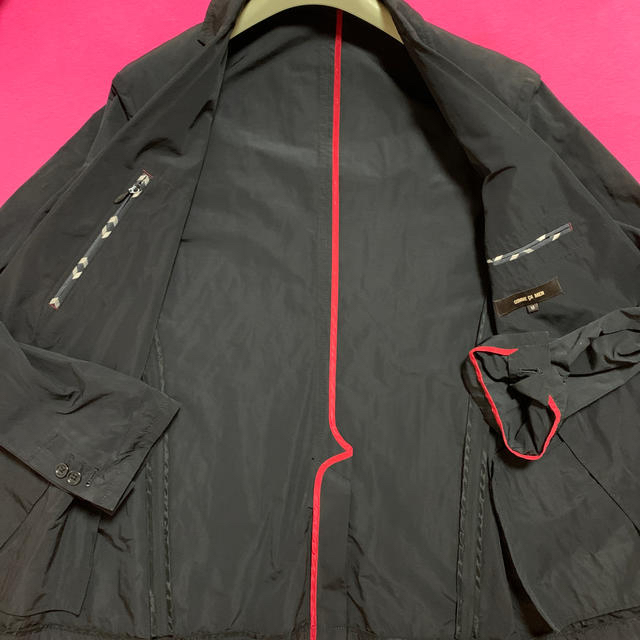 COMME CA MEN - コムサメン ジャケット 黒 M 赤パイピング 新品未使用
