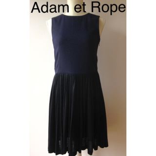 アダムエロぺ(Adam et Rope')の【美品】アダム エ ロペ    ワンピース  ノースリーブ(ひざ丈ワンピース)